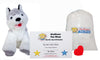 Stuffems Toy Shop Make Your Own Stuffed Animal Mini 8 Inch Snowshoe the Husky Dog Kit - No Sewing Required!