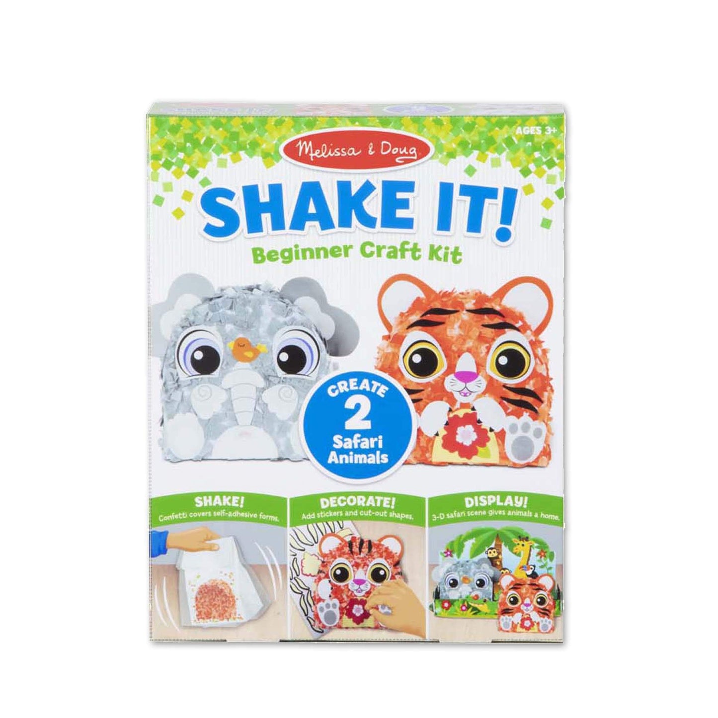 Melissa & Doug Shake It! Safari Animals Beginner Craft Kit