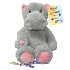 Hippo - Microwavable & Weighted Plush Stuffed Animal - Heated Plushie for Warmth - Cute, Soft, Cozy Toy for Adults & Children (Boys, Girls