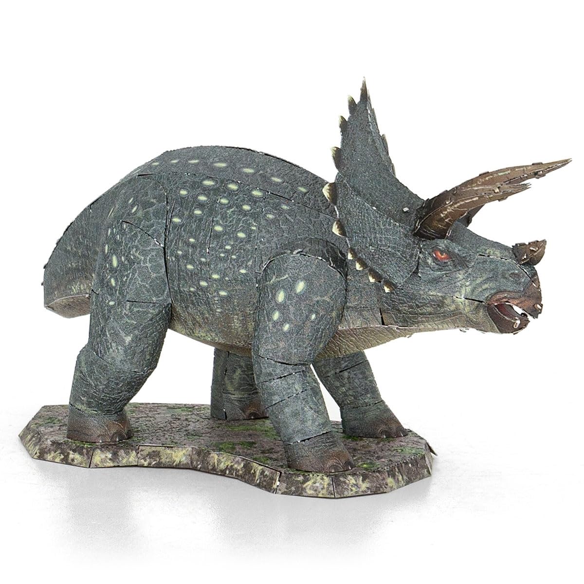 Metal Earth Triceratops Color 3D Metal Model Kit Fascinations
