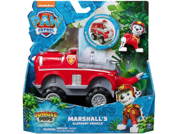 Paw Patrol Jungle Pups, Marshall Elephant Vehicle, Toy Truck with Collectible Action Figure, Kids Toys for Boys & Girls Ages 3 and Up