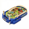 OLEOCA Battle Pinball Machine - Tabletop Arcade Game with Obstacles, Pull-Rod Launcher, Flippers & Scoring Targets, 1-2 Player Mini Pinball for Kids