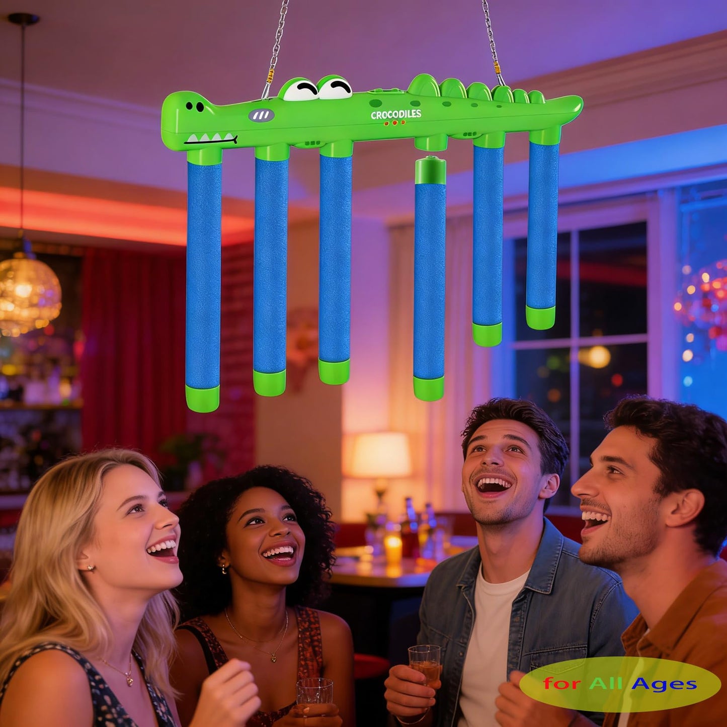 Reflex Drop Sticks Challenge Game Hand Eye Coordination Training Toy Hand Speed Reaction Challenge Game 3 Speeds Adjustable Rechargeable with Remote