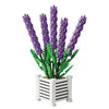 Flowers Building Block Set for Adults,1204 Pcs DIY Flower Building,Lavender Artificial Plant Toys Set Gifts for Women-Home Décor