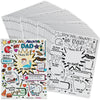 Color Your Own All About Dad Poster - Set of 30 - Father's Day Craft Gifts for Kids and Fun Home Activities