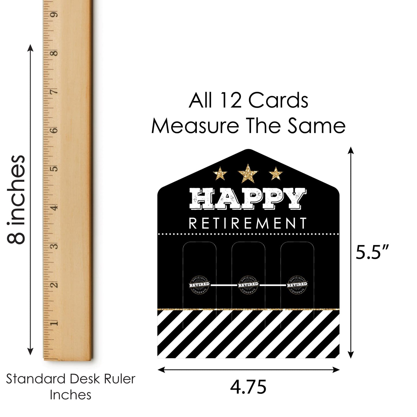 Big Dot of Happiness Happy Retirement - Retirement Party Game Pickle Cards - Pull Tabs 3-in-a-Row - Set of 12