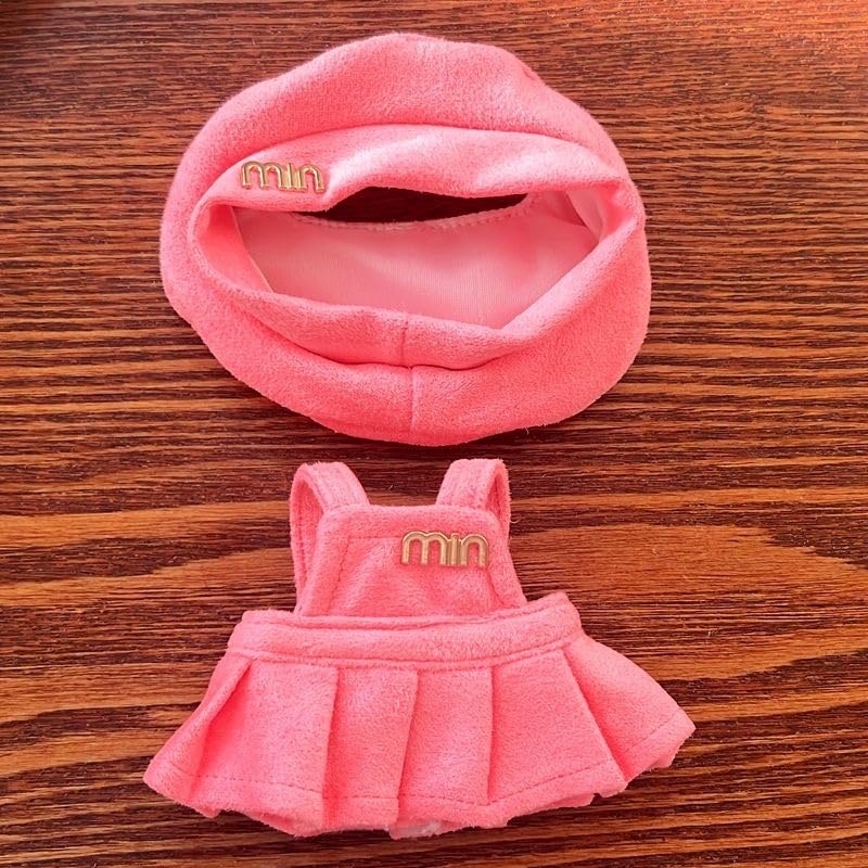 Doll Clothes for 17cm Dolls, Pink Premium Stylish Adorable Luxury Dolls Clothes Accessories ?No Doll Included?