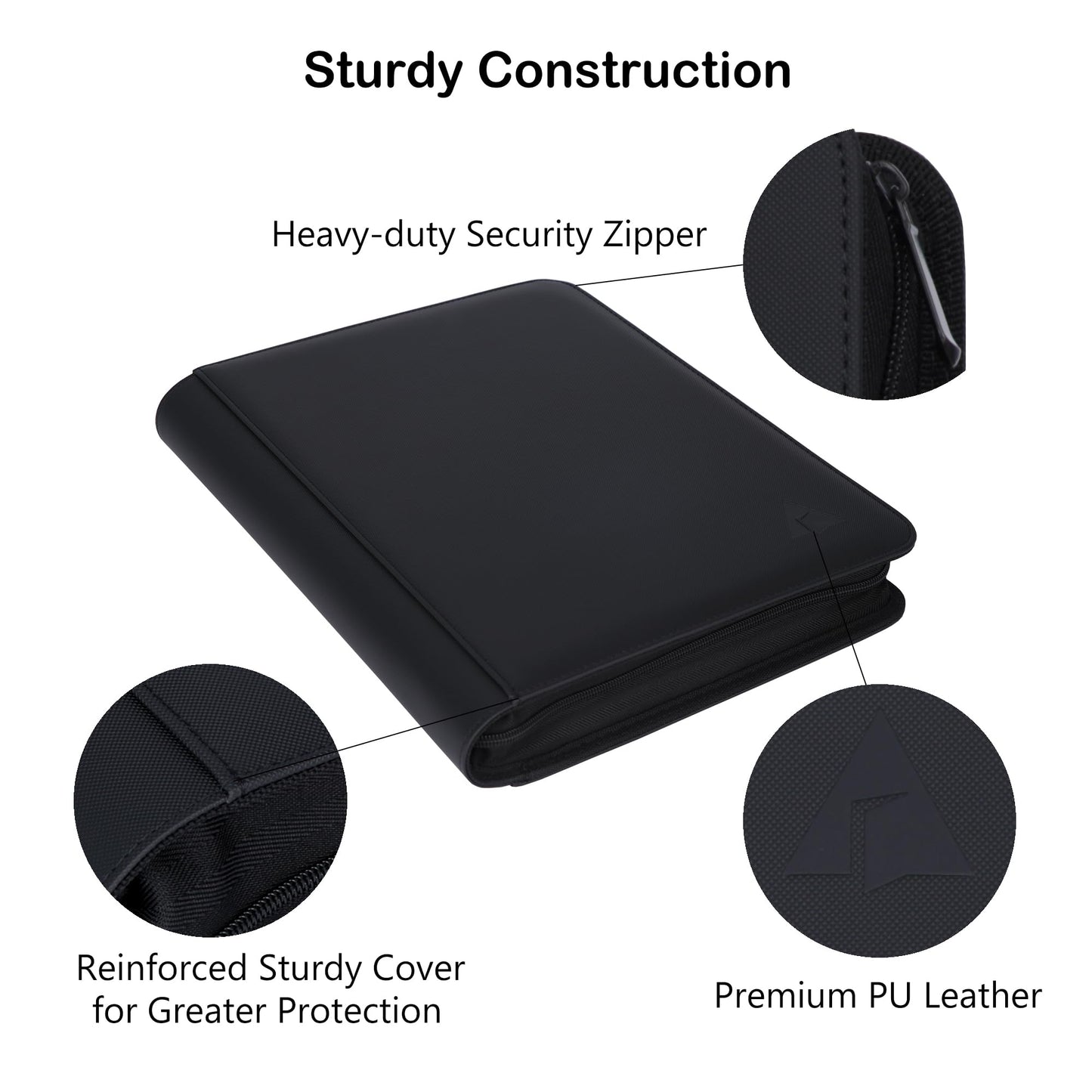 Alteagle 9 Pocket Card Binder, Fits 828 Trading Cards Side Loading Ringless Card Album for TCG and Sports Cards