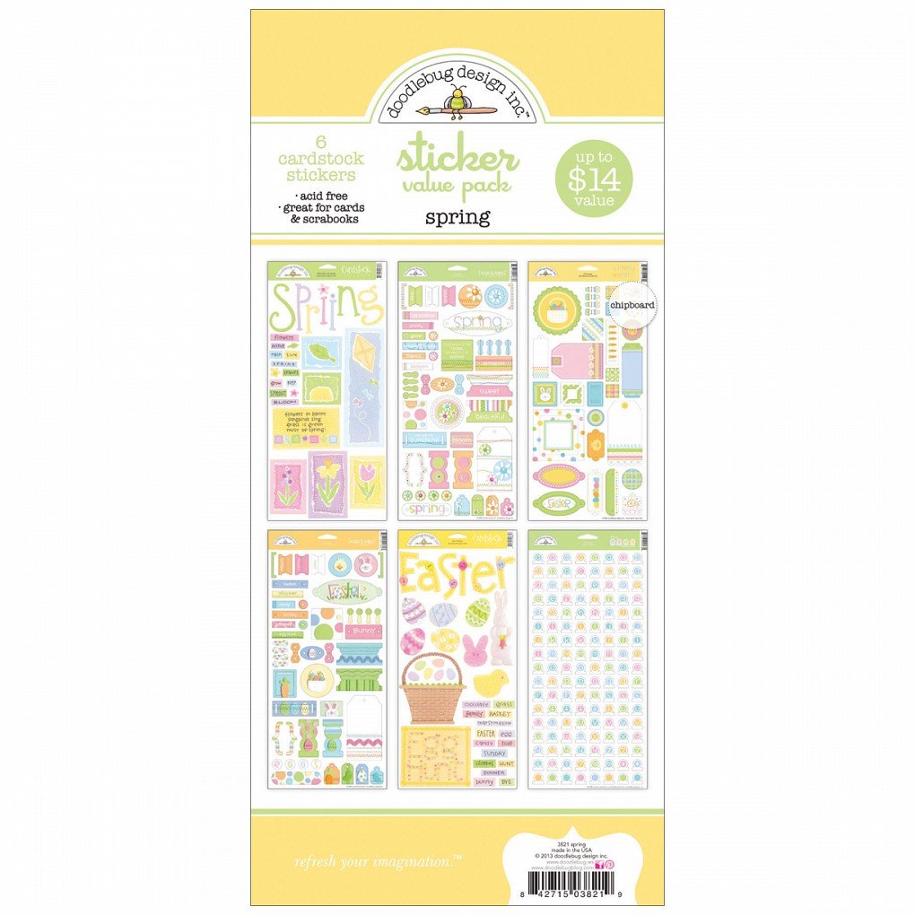 Themed Value Pack Stickers-Spring