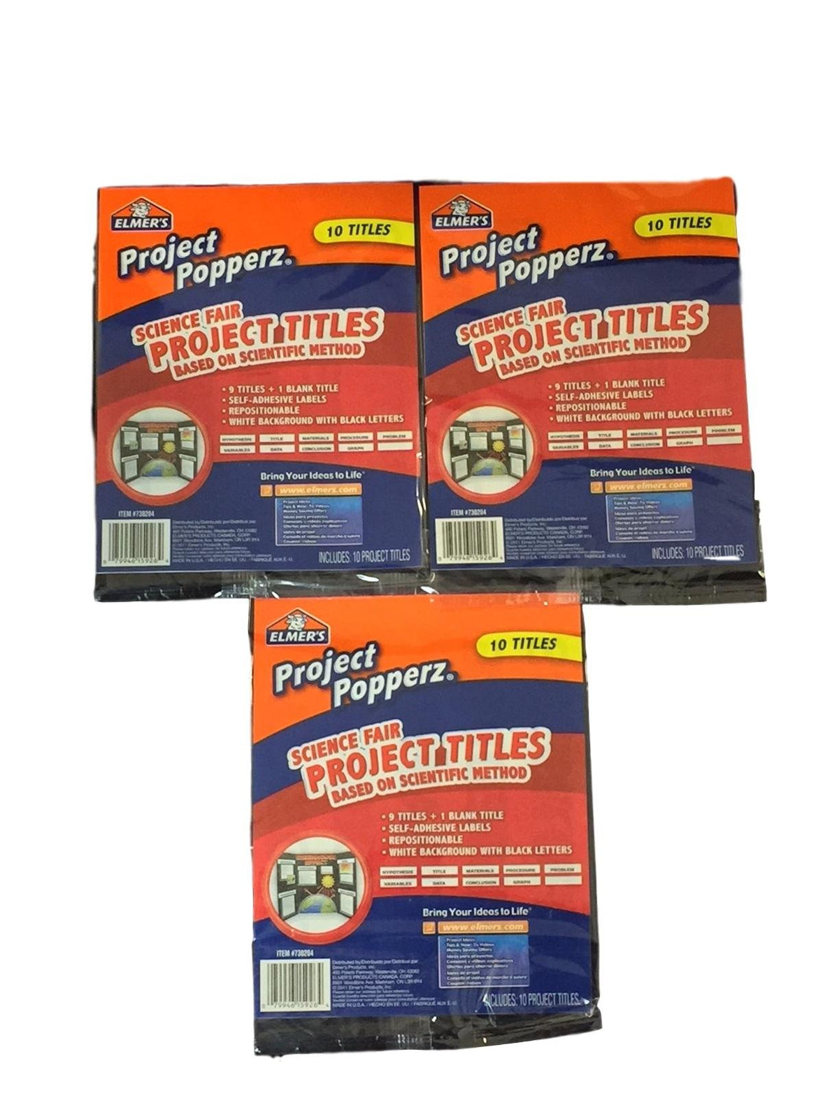 Elmer's 3 PK Science Project Tiles (3) - Science Kit - Science Enthusiasts, Students