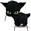 Miraculous Ladybug Plagg Plush Pillow with Large Zipper Secret Pocket - 14.8-inch Extra Soft, Cuddly, Fluffy Decorative Cushion - Ideal Nap Pillow