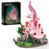 Axolotl Building Set, Compatible with LEGO Animals, Axolotl Toy Building Blocks with Movable Joints & Display Base, Marine Animal Decor Model Kit