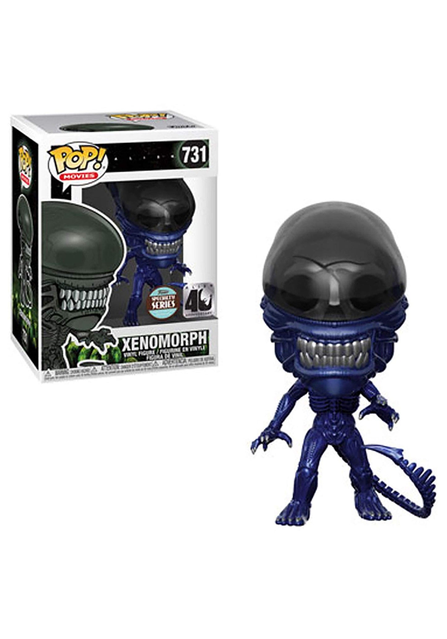 Funko POP! Movies Specialty Series: Alien 40th - Xenomorph Vinyl (Blue Metallic)