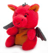 The Petting Zoo Red Dragon Stuffed Animal Plushie, Gifts for Kids, Nuggetz Dragon Animals, Dragon Plush Toy 6 Inches