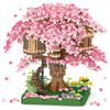Vziimo Cherry Blossom Bonsai Tree Building Set, Japanese Sakura Tree House Model Sets for Adults, 2028Pcs Mini Micro Bricks Collectible Creative Gift