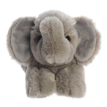 Aurora® Adorable Mini Flopsie™ Elephant Calf Stuffed Animal - Mini Companions Ready for Playful Adventures - for Kids All Ages, Toddlers, Adults,