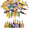 Juland 40PCS Miniature Mini Beer Drinks Decoration Beer Glass Model Mixed Wine Coffee Resin Sets Simulation Instant Model Scene Mini Tableware Dolls
