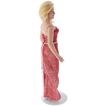 Plymor DSP-70W White Adjustable Doll Stand, fits 12, 13, 14, 15, 16, and 17 inch Dolls or Action Figures, Waist is 2.25" - 2.75" wide, 6" - 8" around