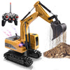 Remote Control Excavator, Beach Excavator Sand Toy Gift for Boys Age 3-7