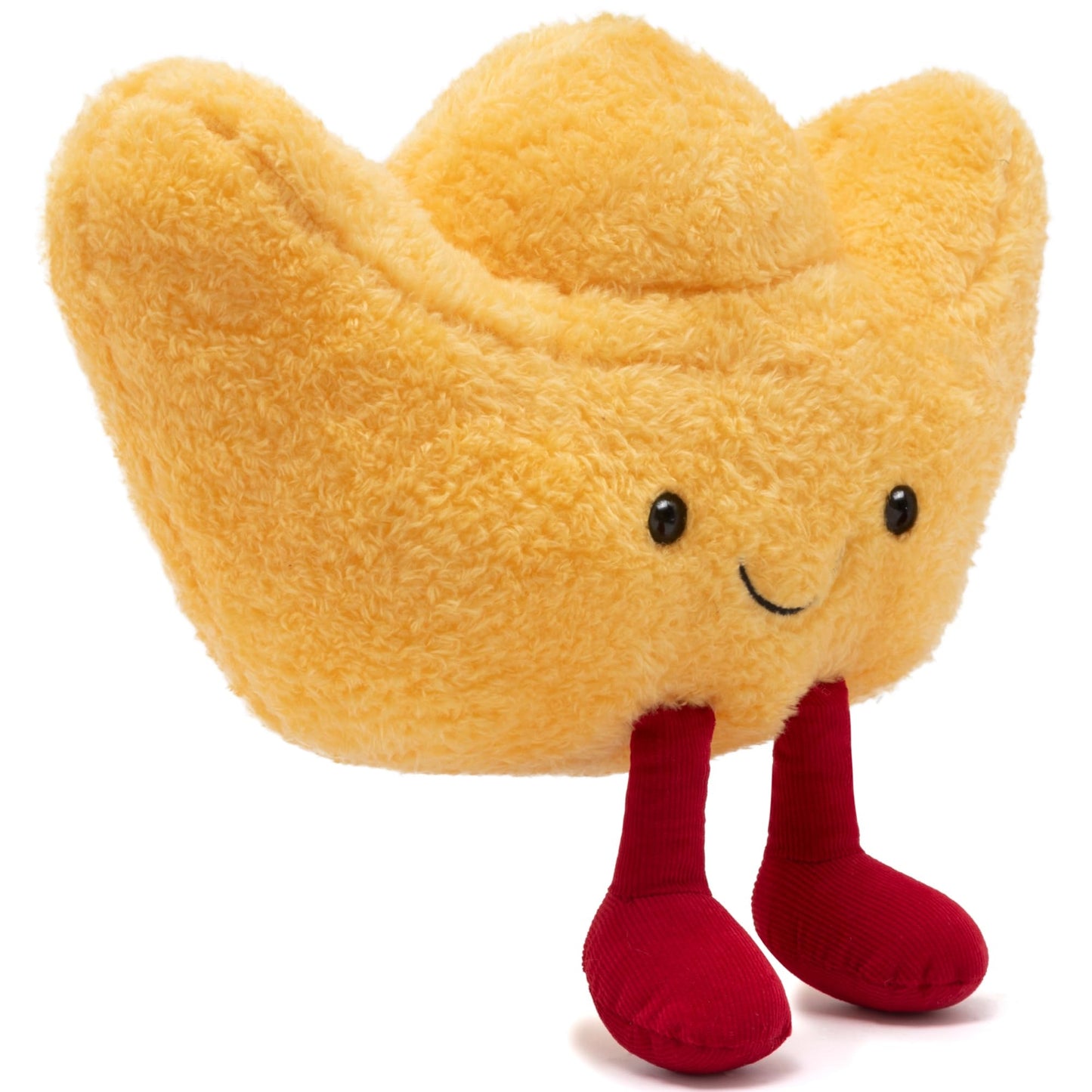 TLEYANKELE Cute Ingot Plush Toy, Soft Ingot Stuffed Animal, Lucky Wealth Plushie Pillow for Chinese New Year Spring Festival, Home Decor Gift for Kids