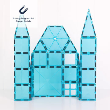 CONNETIX Magnetic Tiles Charity Edition Teal Pack, 20 Pieces