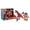 Animal Planet Electronic Dinosaur Battle Set - Light-Up Roaring T. Rex & Spinosaurus with Action Figure - Dinosaur Toys for Kids Ages 3+