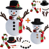 Snowman Kit, 2Pack Christmas Snowman Decorating Making Kit Outdoor Fun Christmas Winter Holiday Party Decoration Gift, Xmas Holiday Winter Party snow