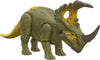 Mattel Jurassic World Dominion Roar Strikers Dinosaur Action Figure with Roaring Sound & Attack Action, Sinoceratops Dino Toy Includes Downloadable