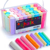 Keebor Washable Sidewalk Chalk, 54 Pcs 8 Colors Jumbo Chalks Bulk, Non-Toxic Chalk, Painting on Chalkboard, Blackboard, Playground, Outdoor Sidewalk