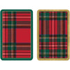 Entertaining with Caspari Double Deck of Bridge Playing Cards, Jumbo Type, Plaid