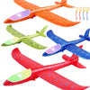 PUREZON LED Foam Airplanes, 4 Pack, 17 Inch, 4 Colors