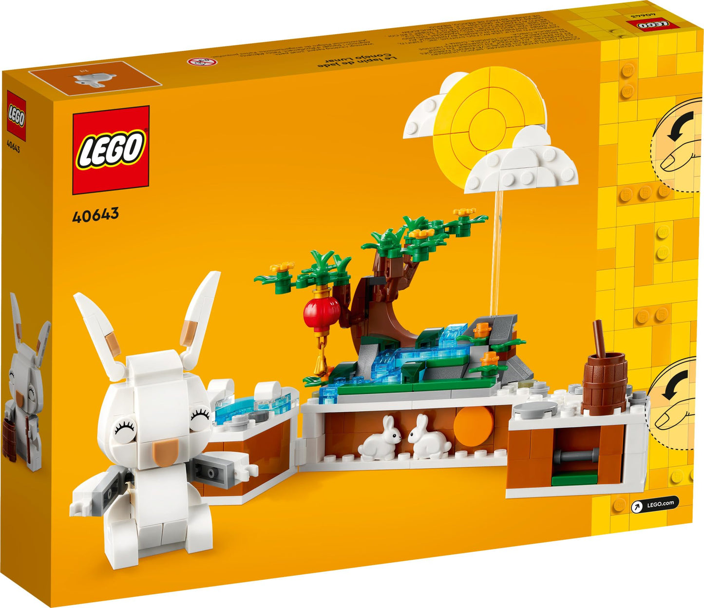 LEGO Jade Rabbit Building Toy Set, Fun Bunny Display Piece or Family Building Activity, Small Animal Toy for Boys and Girls, Great Gift for Kids Ages