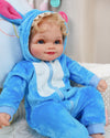 VacosHeart Reborn Dolls Baby Clothes for 17-22 Inch Dolls, Handmade Pajamas Set Boys One-Piece Outfit Clothing Accessories for Lifelike Newborn Toy