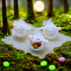 Miniature Halloween Ghost Candy Boxes with Fake Jelly Beans (3pcs): 1/12 Scale Dollhouse Decor for Dollhouse Scenes