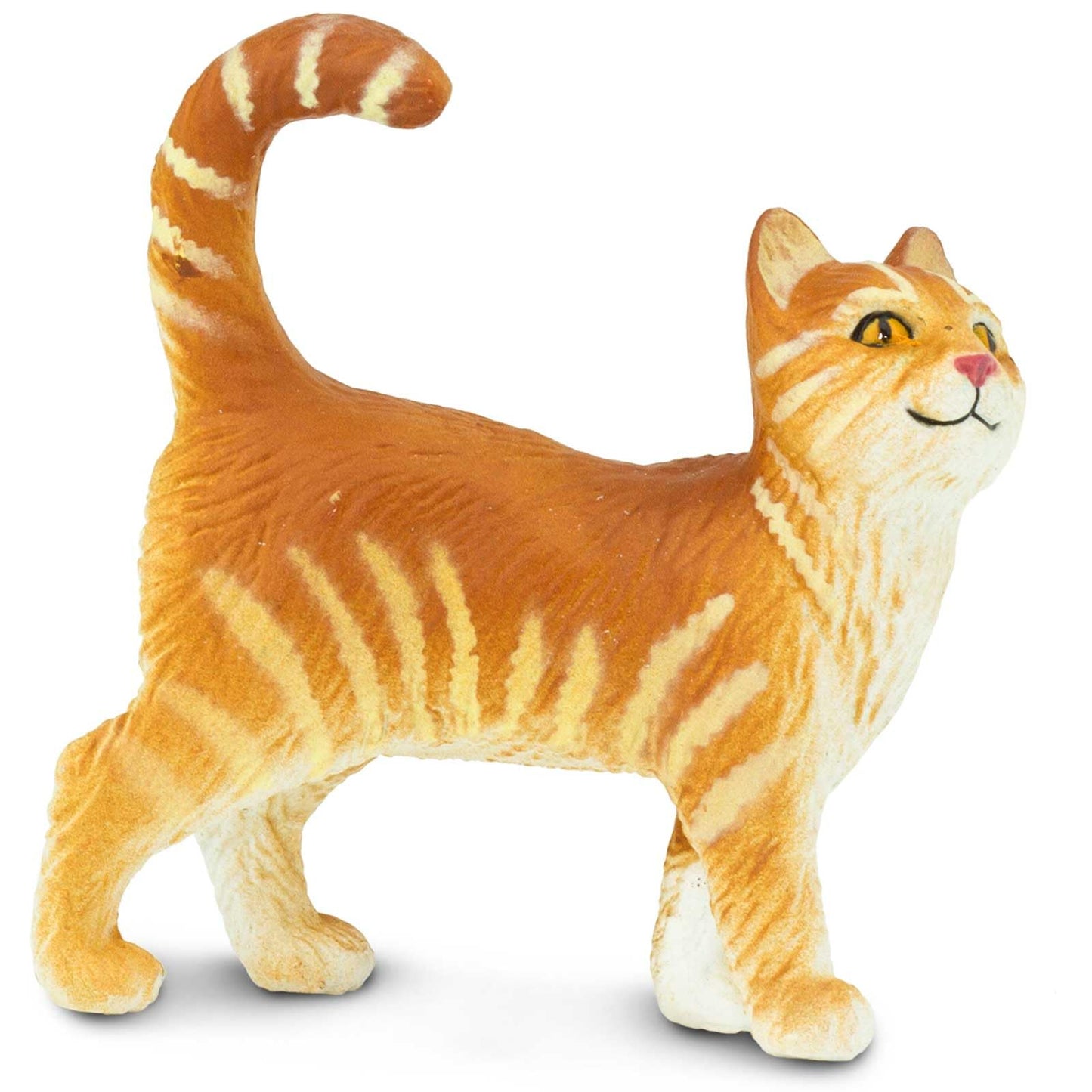 Safari Ltd. Tabby Cat Figurine - Detailed 2" Plastic Model Figure - Fun Educational Play Toy for Boys, Girls & Kids Ages 1+