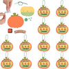 Fun Express Thumbprint Pumpkin Patch Craft Kit - Makes 12 - DIY Halloween Crafts for Kids