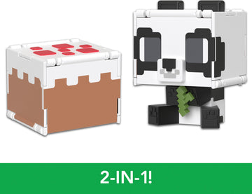 Mattel Minecraft Flippin’ Figs Figures Collection with 2-in-1 Fidget Play, 3.75-in Scale, Large Heads & Pixelated Design