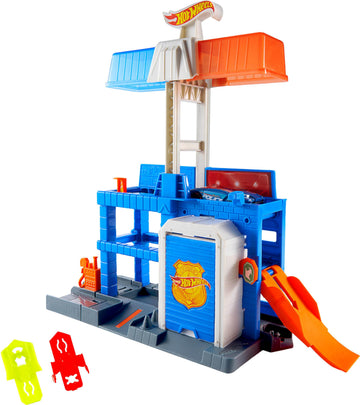 Hot Wheels City Downtown Police Tower Playset & Die-Cast Police Car