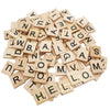 MYYZMY 200 Pcs Wood Letter Tiles, Wood Tiles for Crafts Making Alphabet Coasters