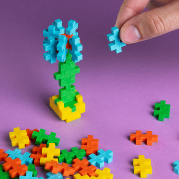 PLUS PLUS - World's Most Boring Toy, 300 Piece Interlocking Mini Building Blocks, 2D 3D Puzzle Stem Toy for Kids