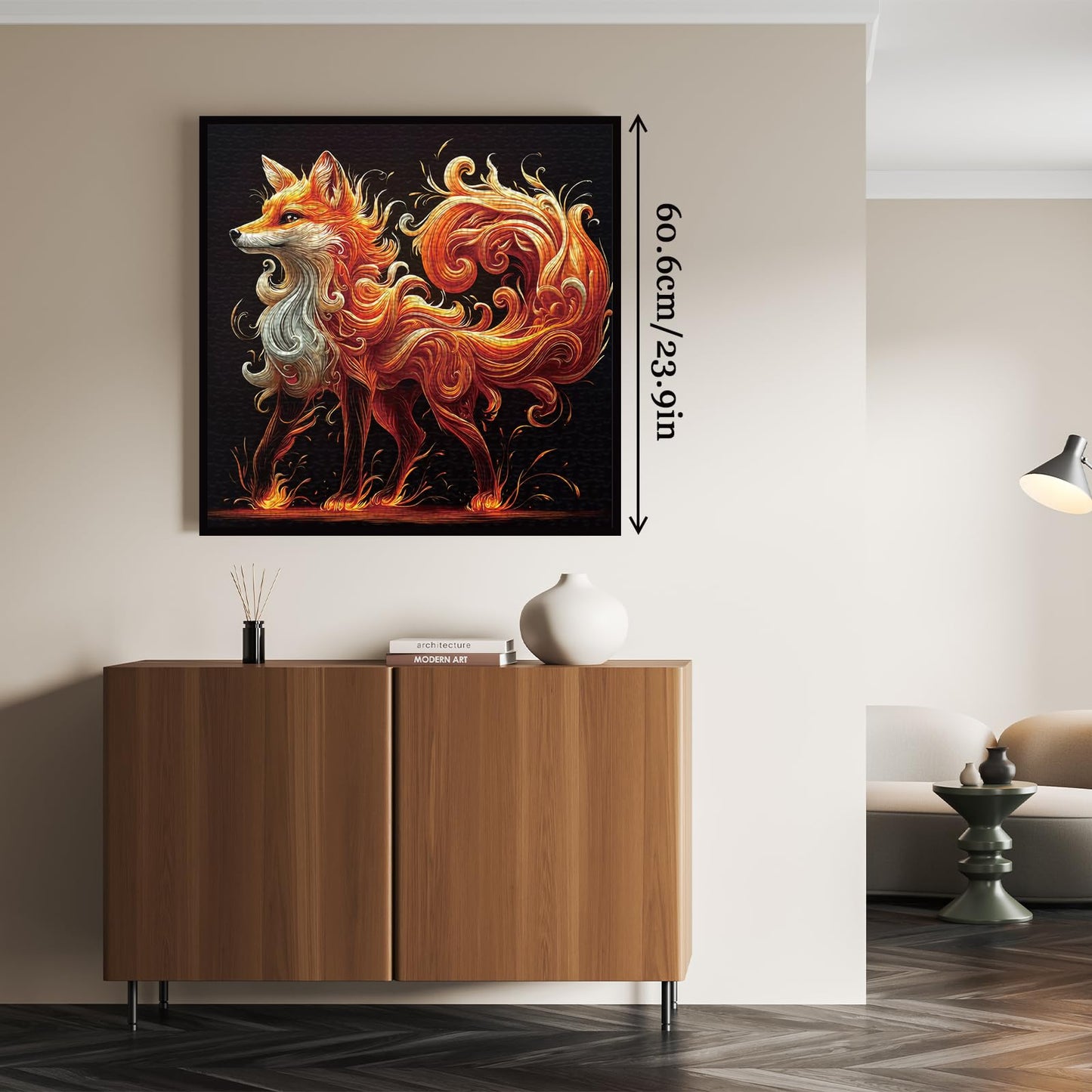 Larkipuzz Cute Art Fox Animal Challenging Puzzles for Adults 1000 Pieces