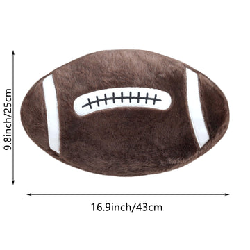 CHORONMO Football Throw Pillow Fluffy Sport Stuffed Football Pillow Soft Durable Sports Toy Gift for Kids Room Decor Winter Style