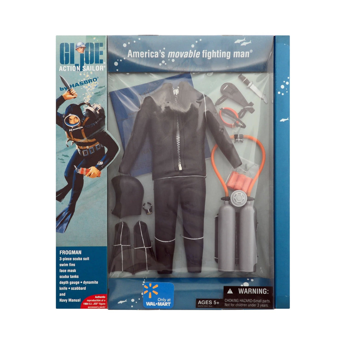 G.I. Joe Action Frogman 1964 Accessory Pack - Walmart Exclusive 12" Vintage GI Joe