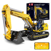 Mould King 13112 RC Excavator Building Set, 1830 Pieces Building Blocks APP Remote Control Truck Construction Vehicles Model with Motor, STEM