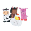 Fun Express Farm Animal Friend Puppets Craft Kit - VBS Vacation Bible School Supplies/Decor - Makes 12 - Cow, Horse, Chicken, Pig - Crafts for Kids