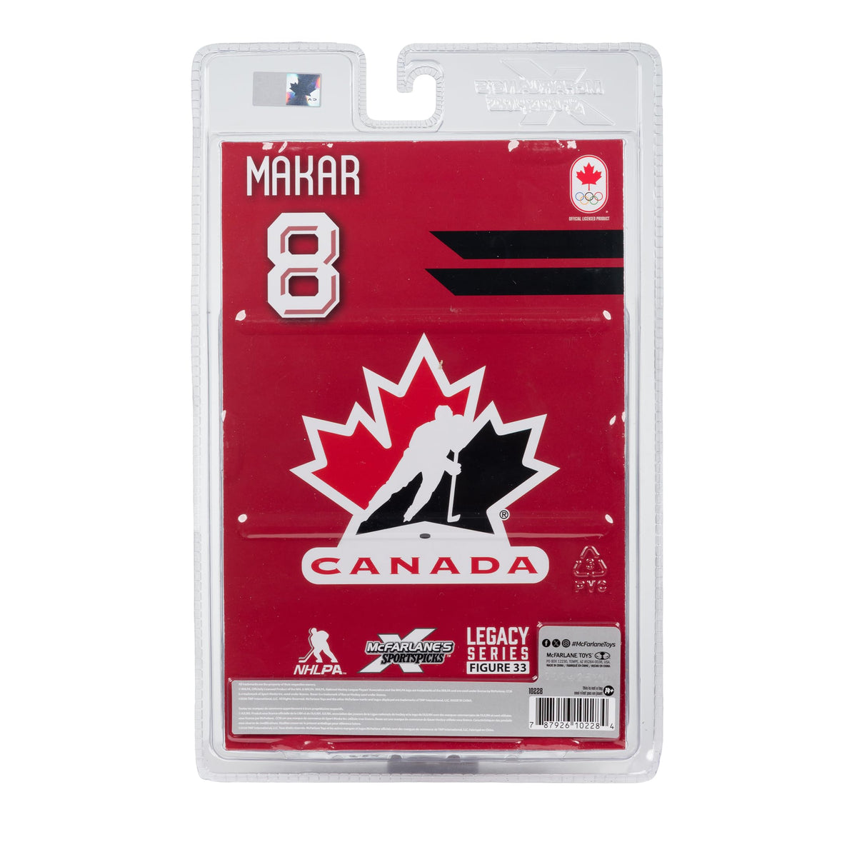 McFarlane Toys- Cale Makar (Hockey Canada) Olympics 7in Posed Figure McFarlane's SportsPicks