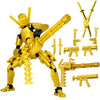 Deeplus Titan 13 Action Figure, T Dummy 13 3D Printed Toys, Gold