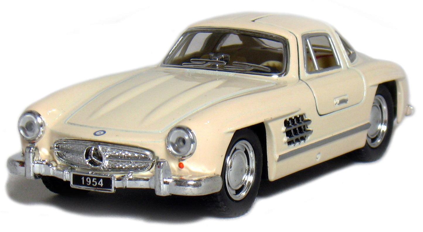 KiNSMART - 1954 Mercedes-Benz 300 SL Coupe Beige 5" 1:36 Scale Die Cast Metal Model Classic Super Car Toy