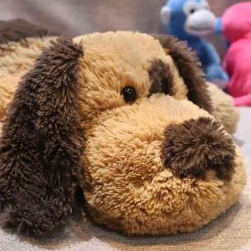 WEIGEDU Floppy Stuffed Dog Puppy Plush Toy, 20 inch, Brown