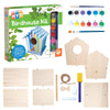 MindWare Make Your Own Birdhouse Kit - Wood Art Kit for Kids - Includes Pre-Cut Wood Pieces and Art Supplies to Assemble and Paint Your Own Bird House